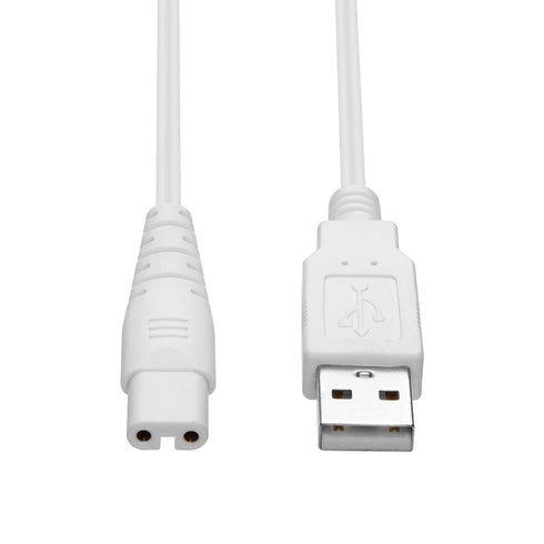 USB Charging Cable for Nicwell, Fairywill, Aquasonic, and More, Replacement Parts (White)