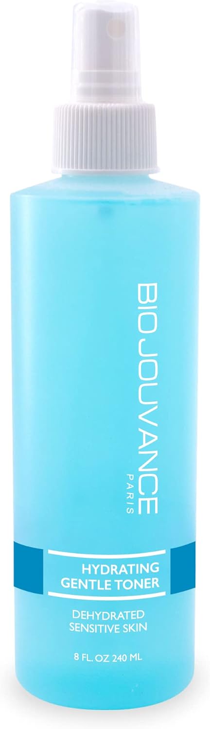 Hydrating Gentle Toner 8oz / 240ml - for Normal/Dry/Sensitive Skin | PH Balancing | Alcohol-Free | Daily Facial Skin Care Treatment Regimen | Made in France