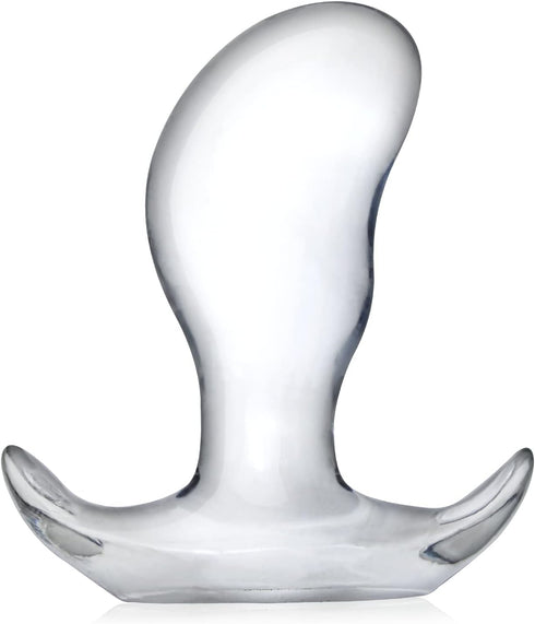 Soft Anal Plugs with Safety Base, Transparent Flexible Butt Plug Prostate Massage