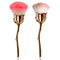 JERCLITY 2 Pieces Rose Makeup Brushes, Super Large Face Powder Makeup Brushes for Loose Powder and Nail Dust