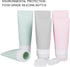 Portable Soft Silicone Travel Bottles Set, 6 Pack Leakproof Cosmetic Toiletry Containers (Pink+Green+Grey)