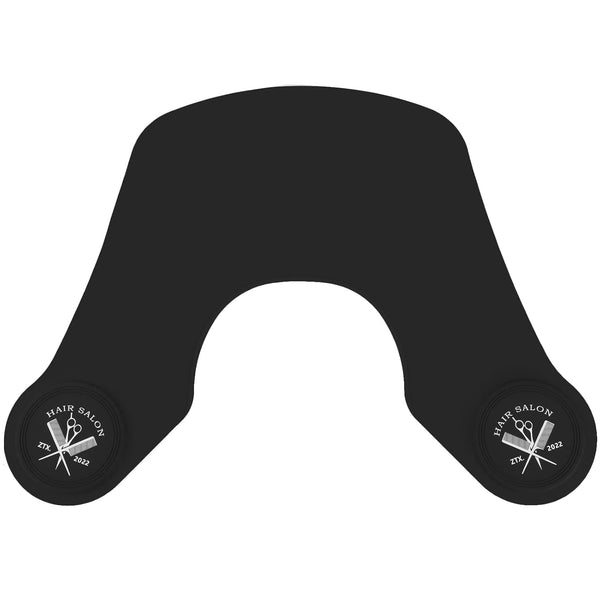 Segbeauty Hair Cutting Collar, Silicone Neck Wrap Guard for Salon Barber Haircut & Coloring - Black