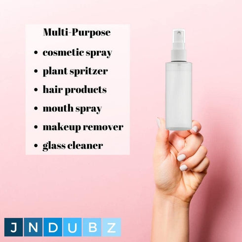 Plastic Spray Bottle Fine Mist 4 Oz, Refillable, Reusable, Portable for Household Use (2 Pack, 120 ml)