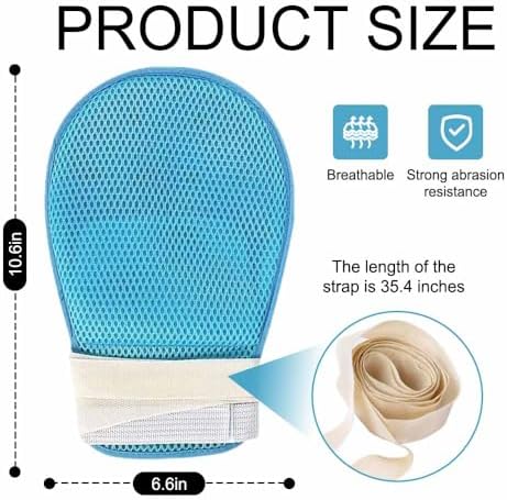 QNZKIOXV 1 Pack 2 Packs Anti-Fall Bed Restraint Strap for Elderly, Dementia Restraint Gloves, Dementia Restraint