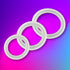 Set 3 Silicone Cock Ring Pcs Stretchy Penis Ring for Erection Enhancing Delay Ejaculation Sex Toy for Men
