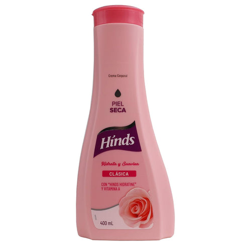 Hinds Body Lotion Clasica, Body Lotion with Vitamin A, Moisturizes and Hydrates, 3-Pack of 13.5 Oz, 3 Bottles