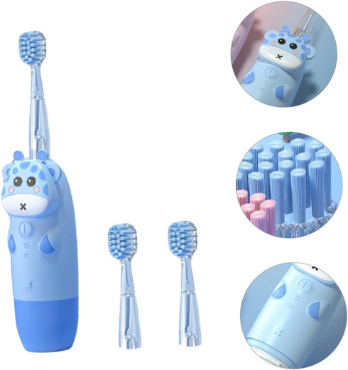 Set 4-Piece Boys and Girls Sonic Electric Toothbrush for Boys and Girls Colorful Design Technology for Baby Oral Care