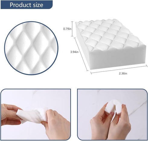 Sponge,50 Pack 2X Melamine Density Magic Sponges Eraser in Bulk,Melamine Foam Cleaner for Kitchen, Bathroom,Bathtub