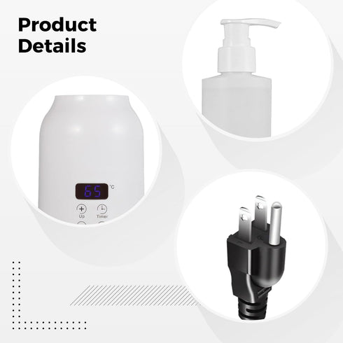 Tressify 86-149 4 4 5.9 Electric Massage Lotion Warmer with Touch Screen and Dispenser Bottle, Temperature Control, X X