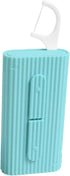 Blue Portable Travel Floss Pick Case, 10 Count, Ultra-Light Reusable Floss Dispenser, Pocket-Sized Flossers