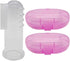 Baby Finger Toothbrush Set of 2, Silicone with 2 Cases in Pink, Toddler Training, Newborn Oral Massager