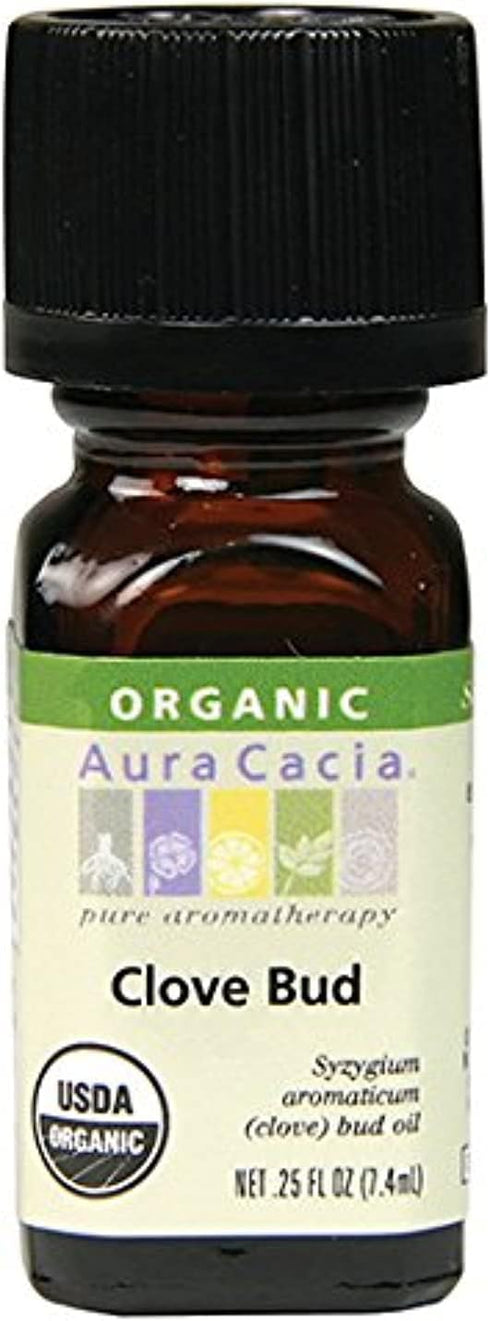Aura Cacia 100% Pure Clove Bud Essential Oil, Certified Organic, GC/MS Tested for Purity, 7.4 ml