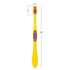 Practicon SmileGoods Y331 Child Toothbrush, Soft, Paw Print Grip, Assorted Colors, Bulk Pack of 72
