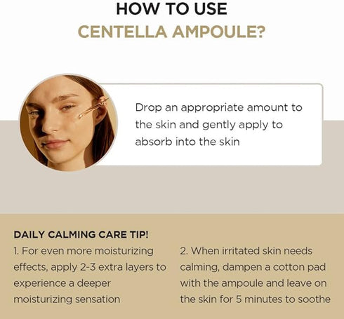 SKIN1004 Madagascar Centella Asiatica Ampoule Facial Serum - 1.85 fl. oz, 55ml, Soothes Acne Prone Sensitive Skin