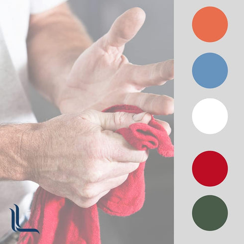 Linteum Textile 50 Pack Shop Towels - Red, 12"x14", 100% Cotton Bulk Rags for Cleaning