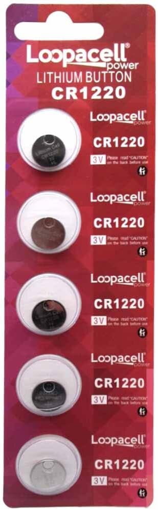 5 Button Cell Remote FOB Key KEYLESS CR1220 Batteries