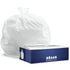 Plasticplace 8 Gallon Trash Bags with Flaps, 110 Count, Value Line White Garbage Can Liners