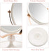 YEAKE 8" Oval Makeup Vanity Mirror, Double Sided 3X Magnification, 360° Swivel, ABS Plastic Cosmetic Table Mirror