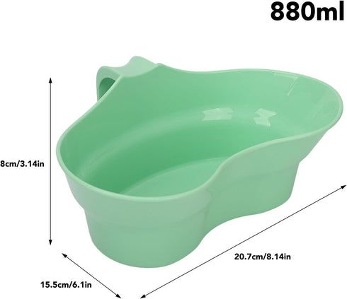 Bed Mouthwash Cup, Dental Emesis Tray, Oral Care Basin Cup for Elderly Bedridden Patients