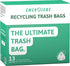 Tall Kitchen Recycling Trash Bags, 13 Gallon, Leakproof, Super Strong, Unscented, 200 Count by Emergiene