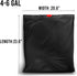 150 Count Bulk Value Pack Drawstring Trash Bags, 4-6 Gallon, Black & Unscented, Multi-purpose Garbage Bags