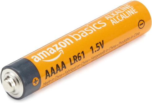 Amazon Basics 4-Pack AAAA Alkaline Batteries, High-Performance, 1.5 Volt, 3-Year Shelf Life