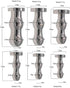 HCZION Men(9mm) Short Hollow Urethral Sound Stainless Steel Urethral Dilators with Bead Penis Plug Catheter Sounds Sex