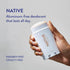 Native Deodorant Contains Naturally Derived Ingredients, 72 Hour Odor Control, Aluminum Free with Baking Soda, Coconut