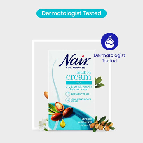 Nair Brush-on Facial Hair Remover, 50ml