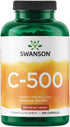 Swanson Vitamin C w/Rose Hips - Herbal Supplement for Skin, Heart & Immune Health, 250 Capsules
