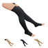 HealthyNees Open Toe 20-30 mmHg Compression Wide Leg Stocking Thigh High Zipper (Large-X-Large,