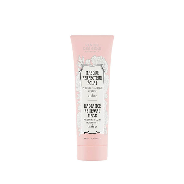 Panier des Sens Face Mask Hydration & Radiance, with Hyaluronic Acid + Pink Clay + Rose Oil, 98% Natural Ingredients,