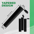 10 Pack 116mm Plastic Pop Top Tube, Child Resistant Smell Proof Containers for Herbs, Waterproof Storage, Black