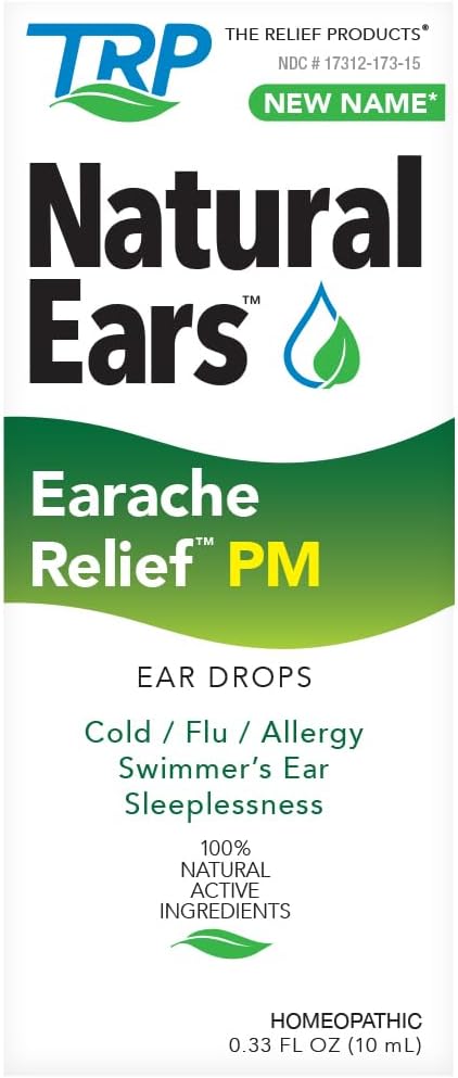Homeopathic EarAche Relief PM Ear Drops - Nighttime Formula, 0.33 Fl. Oz.