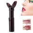 Portable Lip Plumper Device, Lip Vacuum Suction Tool for Manual Enhancement, Dark Red Beauty Accessory