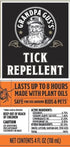 Grandpa Gus's Natural Tick Repellent Spray, Up to 8 Hours Time-Release Plant-Based Actives, Non-Greasy, No Stains, No DEET, 4 oz (Pack of 2)