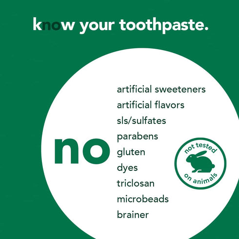 Hello Naturally Whitening Fluoride Toothpaste, Natural Peppermint Flavor and Tea Tree Oil, Peroxide Free, Gluten Free,
