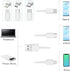 Teeth Whitening Kit with 32xLED Light, Professional Complete at Home Smart Phone Whitening System for iPhone/Android/USB