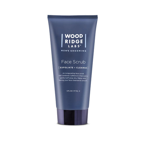 Men's Grooming Caffeine & Charcoal Daily Face Scrub, 6 oz - Exfoliate, Moisturize & Cleanse