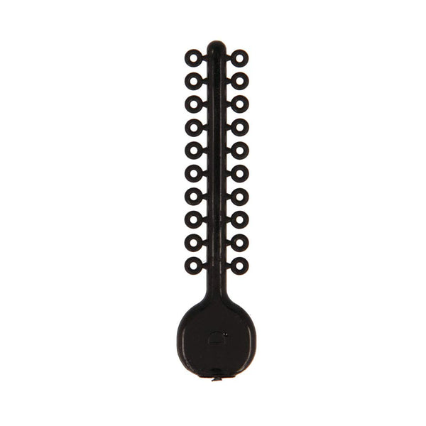 American Orthodontics Ligature 20 Stick Black - 50 Sticks/1,000 Ligatures Per Pkg, Hypo-Allergenic, Made in the USA