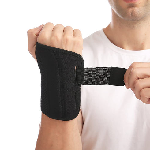 NuCamper Wrist Brace for Carpal Tunnel - Right Left Hand Support with Adjustable Straps for Pain Relief