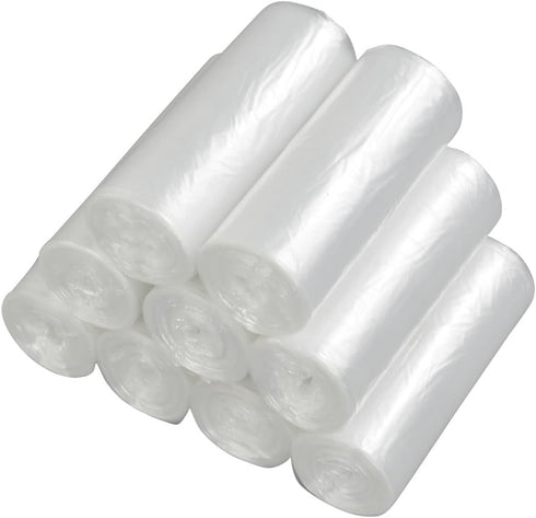 Clear 5 Gallon Garbage Bags, Trash Bags, 225 Counts