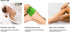 Korean Bath Exfoliating Washcloth - 8 Pcs Body Scrub Towel in Red and Green, Small Size GOLDSANGSA