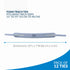 TIDI Posey Foam Trach Tie, Large, 1 Package of 12 Ties for Tracheostomy Tube