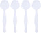 Plasticpro Disposable Plastic Serving Spoons, Durable Heavy Duty Premium Utensils, Pack of 12