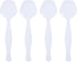 Plasticpro Disposable Plastic Serving Spoons, Durable Heavy Duty Premium Utensils, Pack of 12