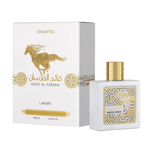 Lattafa Qaed Al Fursan Unlimited Eau de Parfum Spray for Unisex, 3.04 Ounce