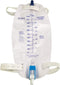 Easy-Tap Leg Bag Urinary Drainage Bag, 1000ml, Anti-Reflux Valve, Cloth Straps, Easy Flip Drain, Pack of 3