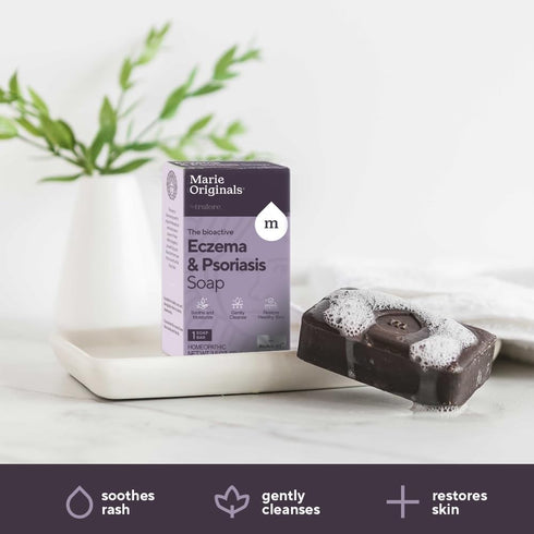 Marie Originals Eczema Face Soap Body Wash Bar – All Natural Treatment for Dry Itchy Skin Relief