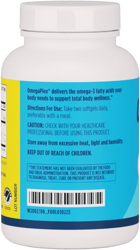 AdvoCare OmegaPlex Omega 3 Fatty Acid Dietary Supplement - 90 Softgels for Heart & Immune Support with EPA & DHA